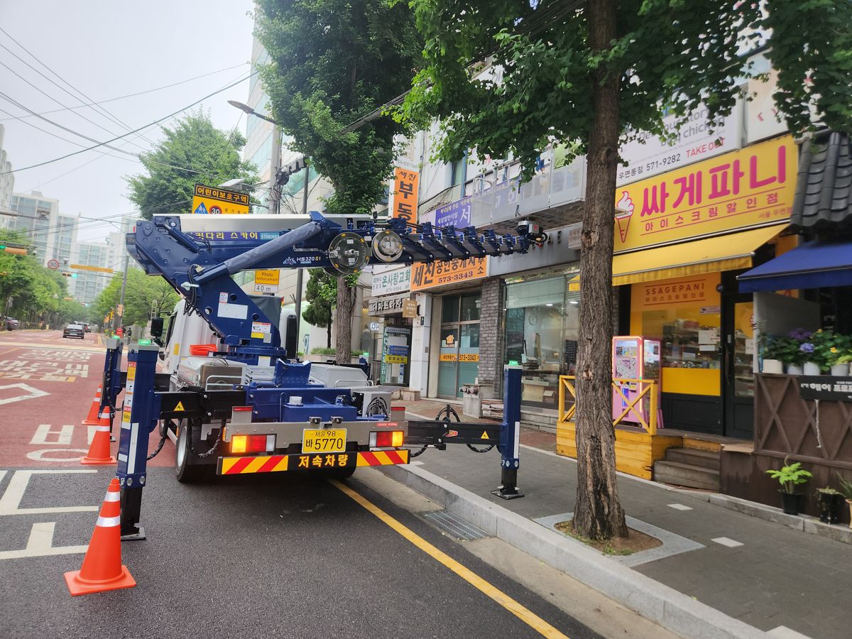 스카이차·고소작업차 실제 작업 현장 6