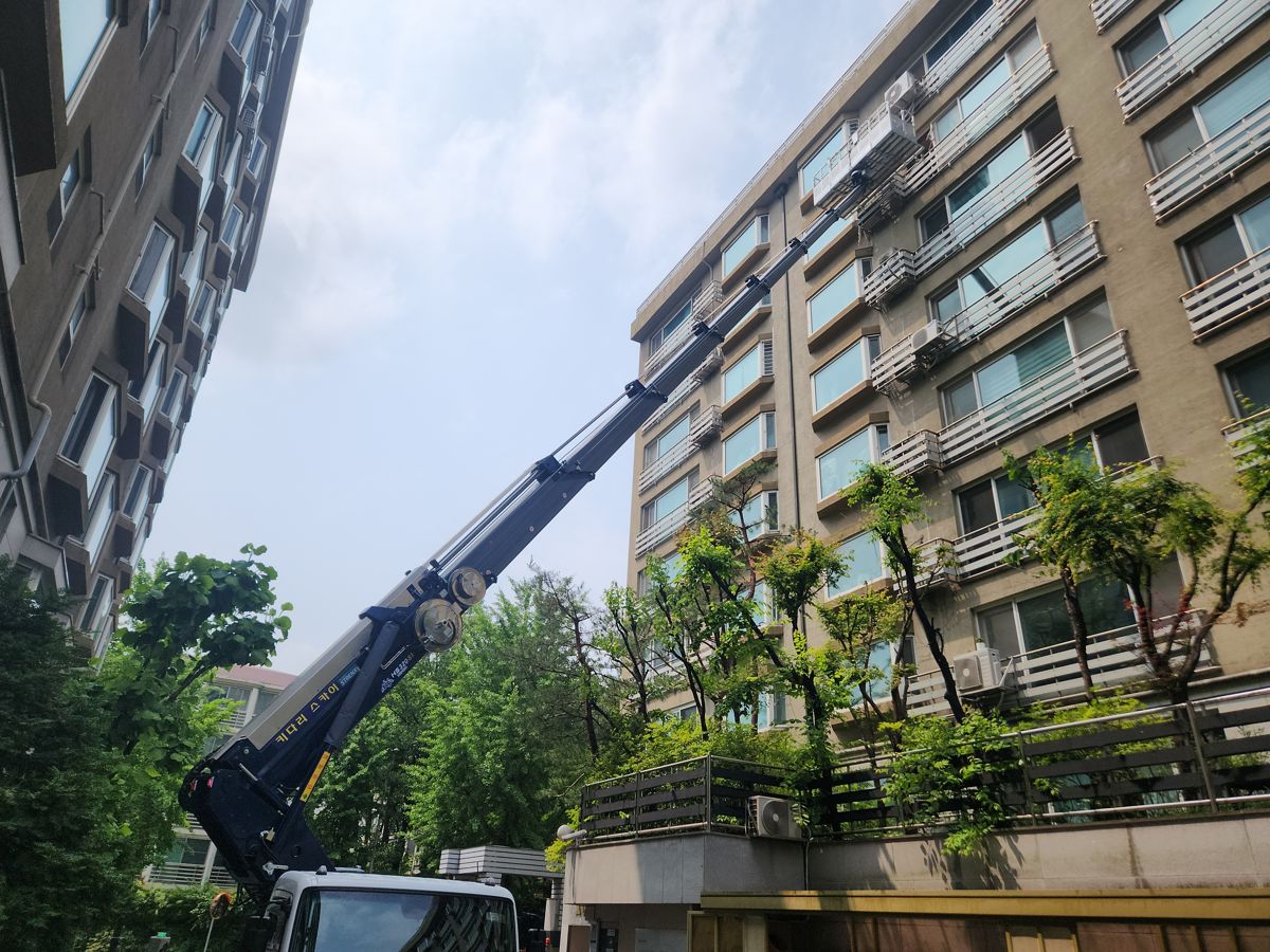 스카이차·고소작업차 실제 작업 현장 3