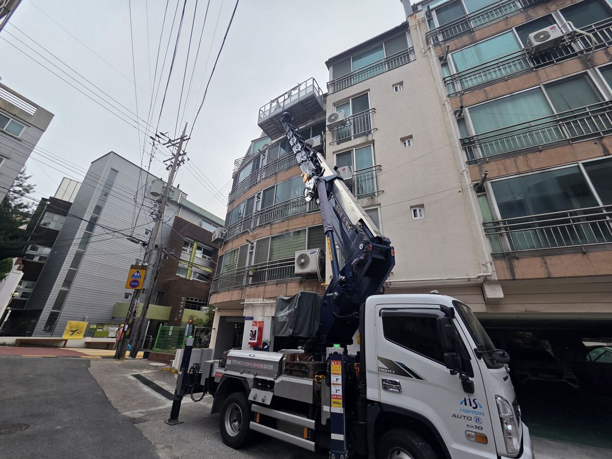 스카이차·고소작업차 실제 작업 현장 2