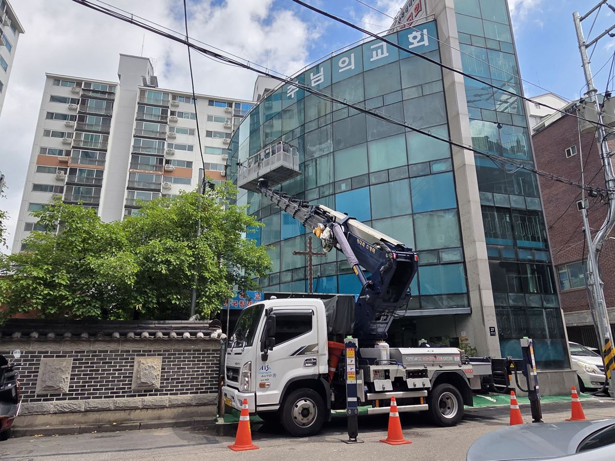 스카이차·고소작업차 실제 작업 현장 6